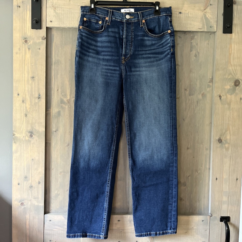 RE/DONE  Women's Jeans Comfort Stretch‎ Button Fly Jeans Size 26 US 4